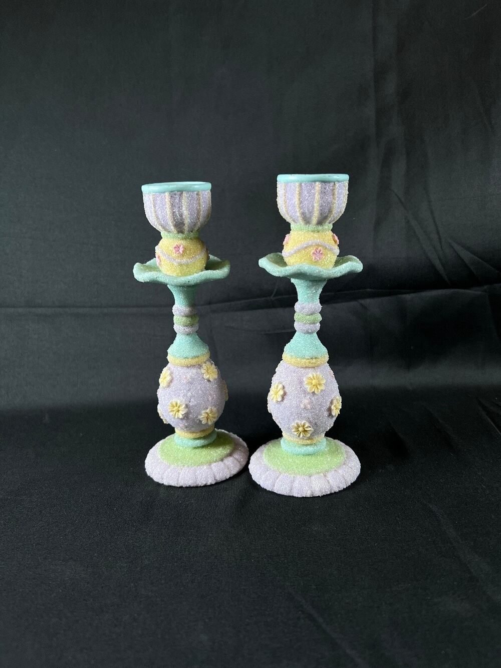 6,5" ENESCO sugar shoppe Candleholder candlestick rare 2002 flower hard to find